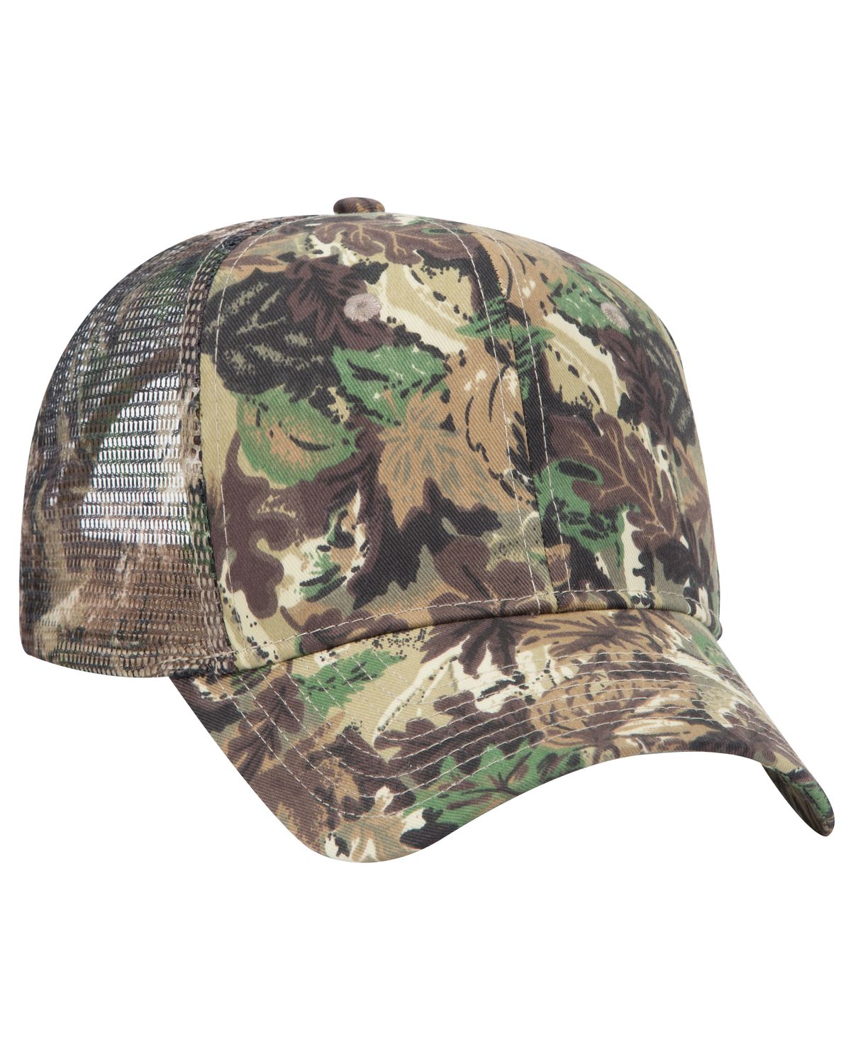 Otto Otto Cap Camouflage Panel Mid Profile Mesh Back Trucker