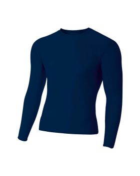 'A4 N3133 Adult Polyester Spandex Long Sleeve Compression T-Shirt'