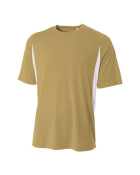 'A4 N3181 Men's Cooling Performance Color Blocked T-Shirt'