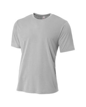 'A4 N3264 Men's Shorts Sleeve Spun Poly T-Shirt'