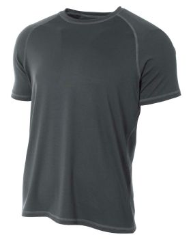 'A4 N3275 Men's Fitted Raglan with Flatlock Stitching'