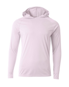 A4 N3409 Men's Cooling Performance Long Sleeve Hooded T shirt