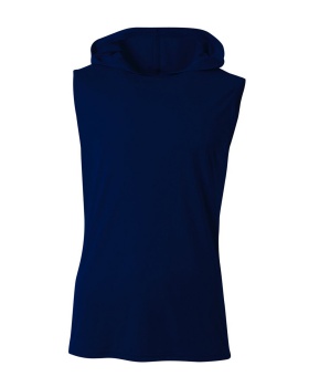 'A4 N3410 Men's Cooling Performance Sleeveless Hooded T shirt'