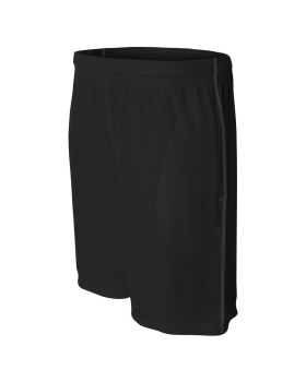 'A4 N5340 Men's Flat Back Mesh Shorts w/ Contrast Stitching'