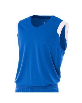 'A4 NB2340 Youth Moisture Management V Neck Muscle Shirt'
