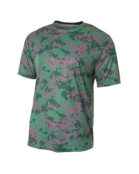 A4 NB3256 Youth Camo Performance Crew T-Shirt