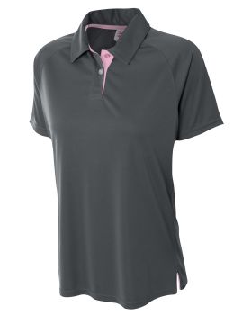 'A4 NW3293 Ladies Contrast Polo Shirt'
