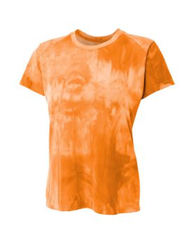 'A4 NW3295 Ladies Cloud Dye Tech T-Shirt'