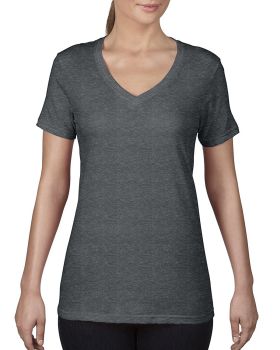 'Anvil 392A Ladies Featherweight V-Neck T-Shirt'