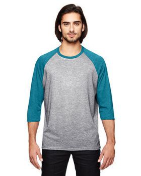'Anvil 6755 Adult Triblend 3/4-Sleeve Raglan T-Shirt'