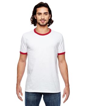 'Anvil 988AN Adult Lightweight Ringer T-Shirt'