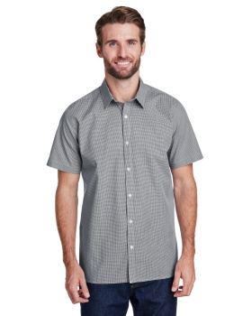 'Artisan Collection by Reprime RP221 Mens Microcheck Gingham Short Sleeve Cotton Shirt'