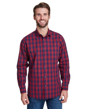'Artisan Collection by Reprime RP250 Men's Mulligan Check Long-Sleeve Cotton Shirt'