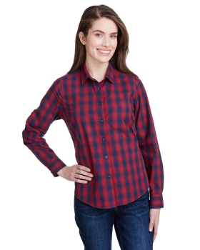 'Artisan Collection by Reprime RP350 Ladies Mulligan Check Long-Sleeve Cotton Shirt'