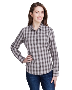 Artisan Collection by Reprime RP350 Ladies' Mulligan Check Long-Sleeve C ...