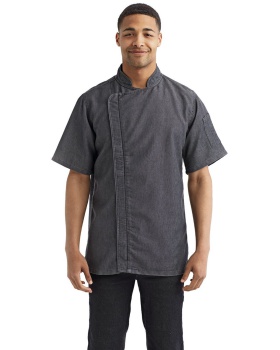 'Artisan Collection by Reprime RP906 Unisex Zip Close Short Sleeve Chef's Coat'