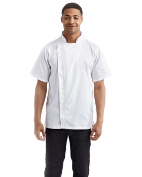 Artisan Collection by Reprime RP906 Unisex Zip Close Short Sleeve Chef's ...