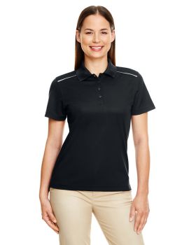 Core365 78181R Ladies Radiant Performance Reflective Piping Pique Polo Shirt