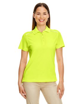 'Core365 78181R Ladies Radiant Performance Reflective Piping Pique Polo Shirt'