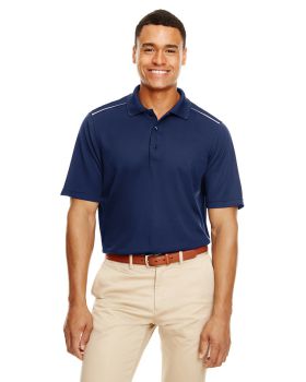 Core365 88181R Men's Radiant Reflective Piping Performance Piqué Polo Shirt