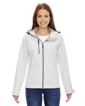 'Ash City - North End 78166 Ladies Prospect Two-Layer Fleece Bonded Soft Shell Hooded Jacket'