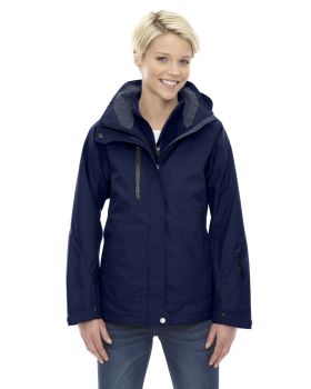 Ash City North End 78178 Ladies Caprice 3 In 1 Jacket With Soft Shell Li ...