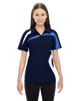 'Ash City - North End Sport Red 78645 T Performance Polyester Piqué Colorblock Polo'