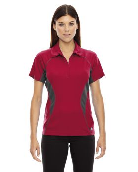 Ash City - North End Sport Red 78657Utk Cool.Logik Performance Zippered Polo