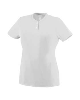 Augusta 1212-C Ladies Wicking Two-Button Jersey