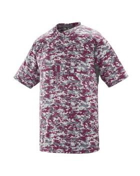 'Augusta 1556 Youth Digi Camo Wicking Two-Button Jersey'