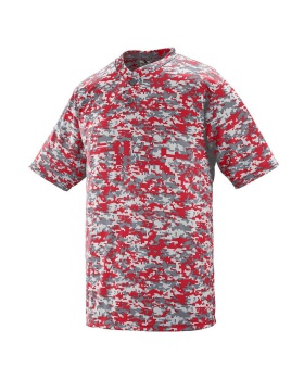 'Augusta 1556 Youth Digi Camo Wicking Two-Button Jersey'