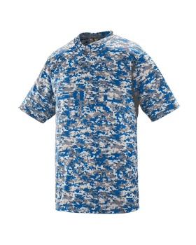 'Augusta 1556 Youth Digi Camo Wicking Two-Button Jersey'