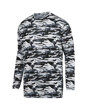 'Augusta 1808 Youth Mod Camo Long Sleeve Wicking Tee'