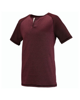'Augusta Sportswear 2152-C Men's Linear Fusion Short Sleeve Henley'