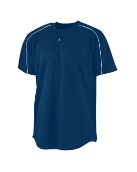 'Augusta 585 Men's Wicking Two-Button Baseball Jersey'