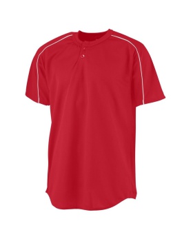 'Augusta 585 Men's Wicking Two-Button Baseball Jersey'