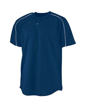 'Augusta 586 Youth Wicking Two-Button Baseball Jersey'