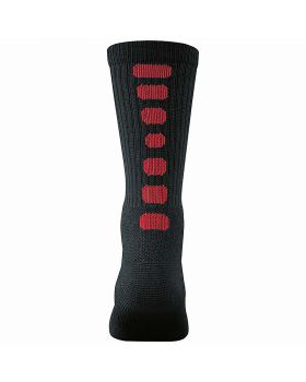 'Augusta 6091 Intermediate Color Block Crew Sock'