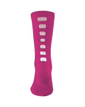 'Augusta 6091 Intermediate Color Block Crew Sock'