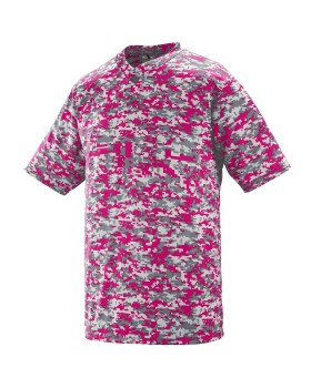 'Augusta 1556 Youth Digi Camo Wicking Two-Button Jersey'