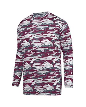'Augusta 1808 Youth Mod Camo Long Sleeve Wicking Tee'