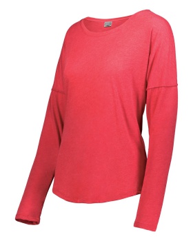 'Augusta Sportswear 3077 Ladies lux tri blend long sleeve shirt'