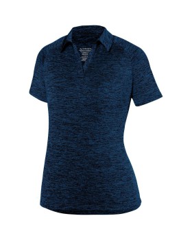 'Augusta 5409 Ladies Intensify Black Heather Polo'