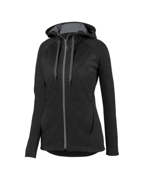 Augusta Sportswear 5558 Ladies zoe tonal heather full zip hoodie