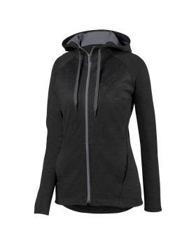 Augusta Sportswear 5558 Ladies' Zoe Tonal Heather Full-Zip Hoodie