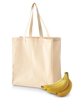 'BAGedge BE055 6 Oz. Canvas Grocery Tote'
