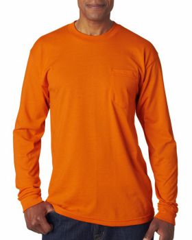 'Bayside BA1730 Adult Long-Sleeve T-Shirt with Pocket'