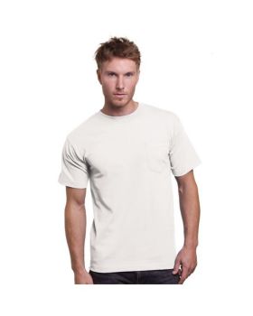 Bayside BA3015 Adult Cotton Pocket T-Shirt