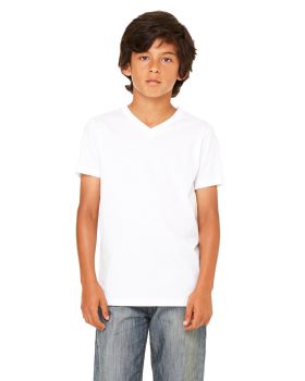 Bella Canvas 3005Y Youth Jersey Short-Sleeve V-Neck T-Shirt
