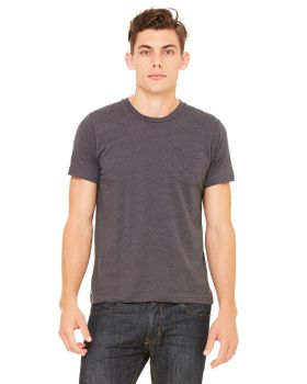 Bella Canvas 3021 Men's Jersey Short-Sleeve Pocket T-Shirt
